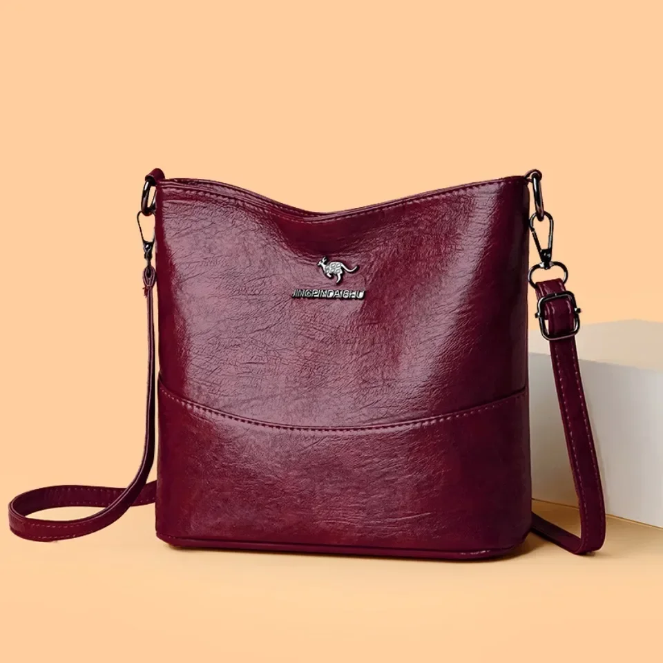 Luxury Bags In Japan - ソフト Pu レザークロスボディバッグ女性のための高級ハンドバッグ女性のバッグデザイナー女性カジュアルハンドショルダーサック A メイン