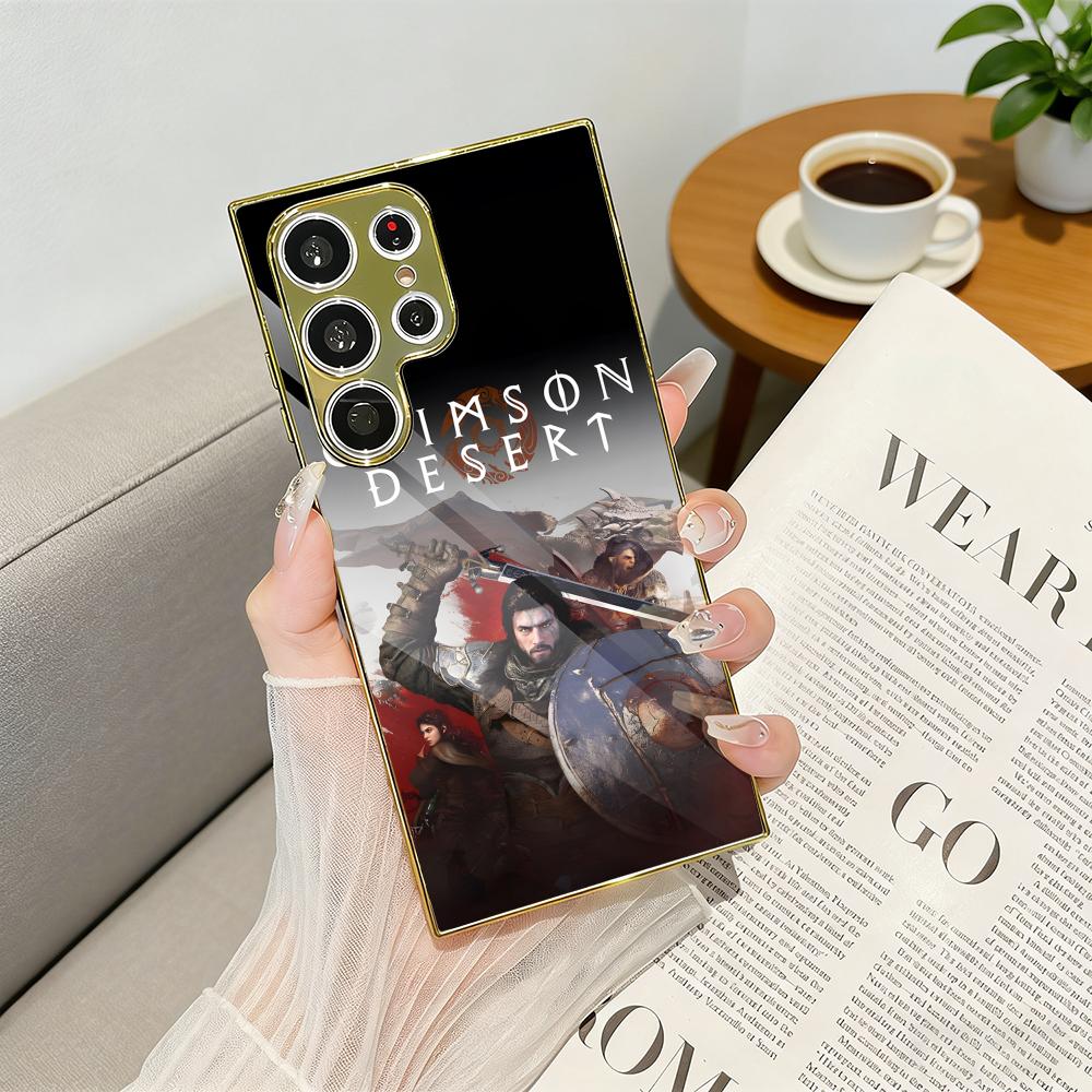 Luxury Bags Videos - ビデオゲームC-クリムゾンデザートフォンケース 高級電気メッキメタルフレームケース Samsung Galaxy S25 S24