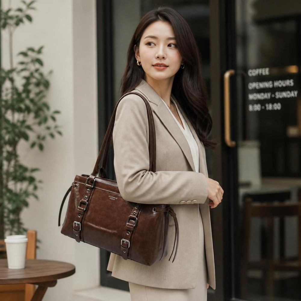 Structured Handbag Top Handle - 耐久性のある構造形状の女性用ハンドバッグ、軽量ラグジュアリートップハンドルファッショントートバッグ、テクスチャード仕上げトップハンドルバッグ、日常通勤用