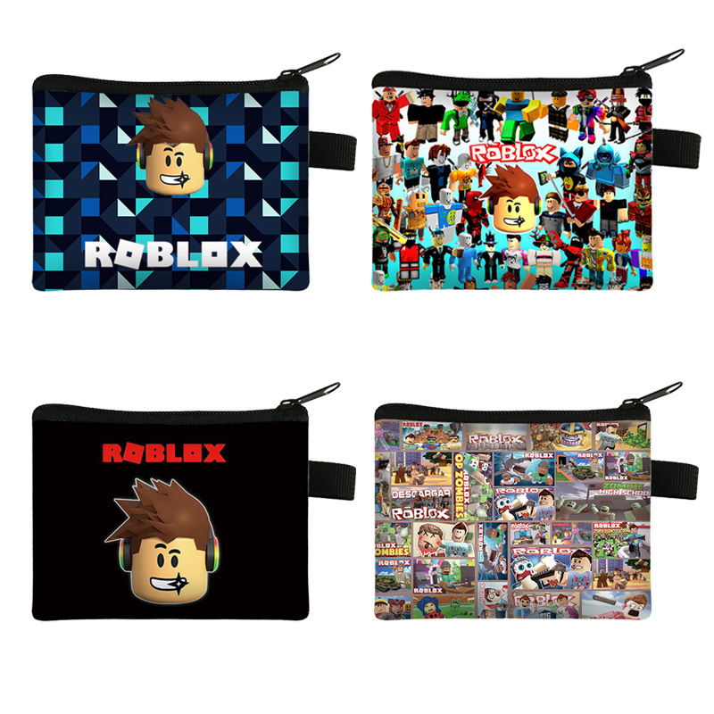 Accordion Wallet Zip - 人気のROBLOXフィギュアゲームのかわいいコインパース、携帯用の漫画風小型財布、面白いコインキーポリエステル収納バッグ、友人へのプレゼントに。