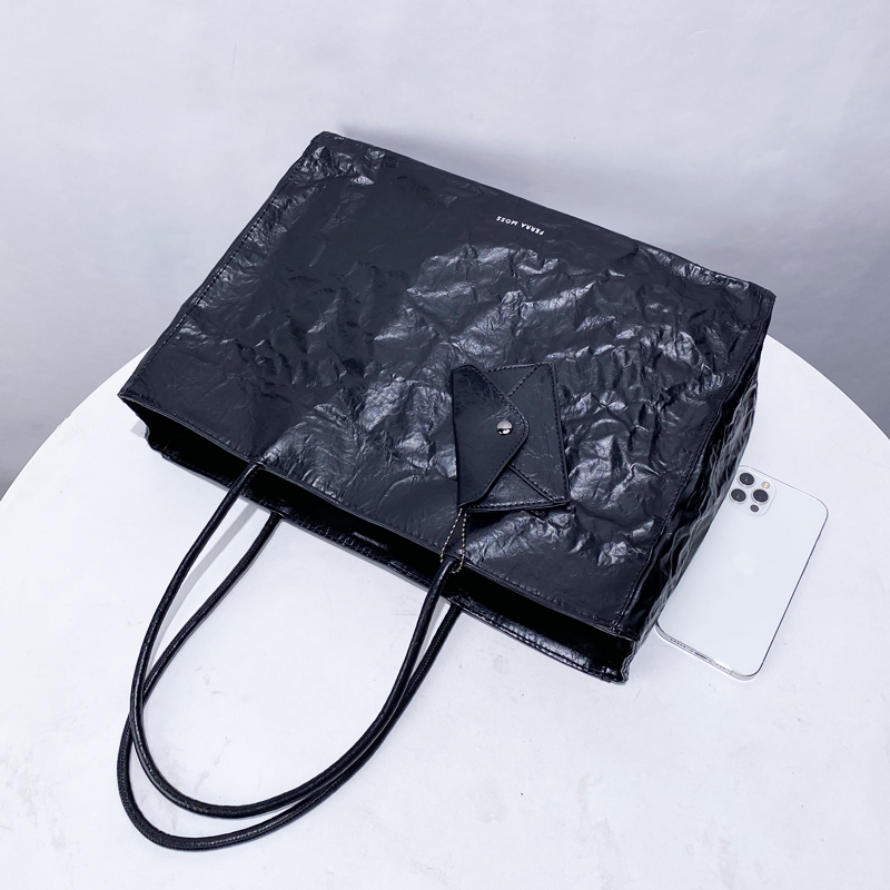 韓国カジュアルクラフト紙トートバッグ女性の高級デザイナーハン - Luxury Bags Collection のレビューと価格
