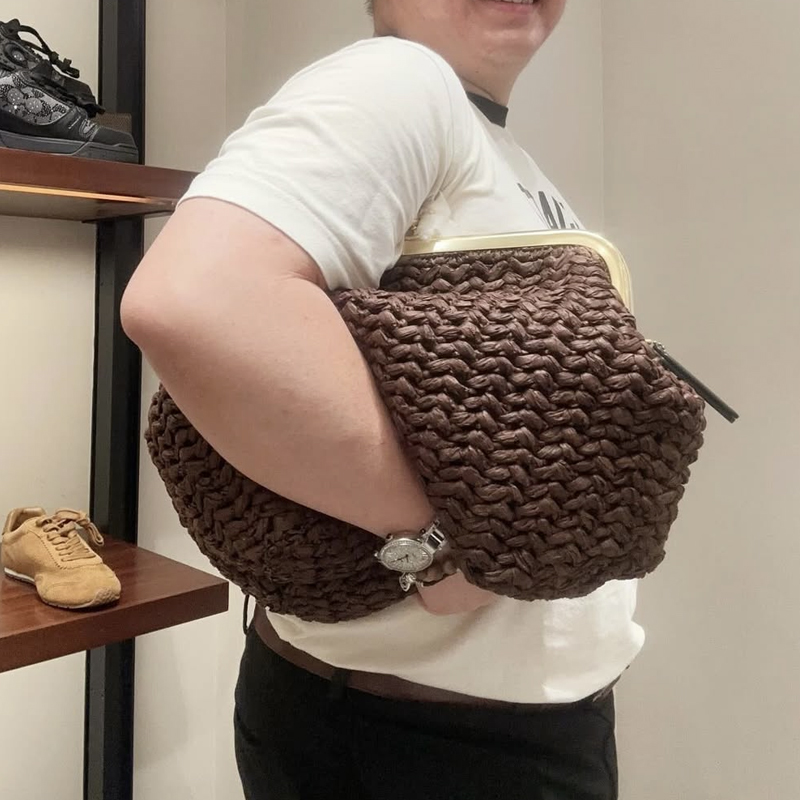 手織りキスロックフレームショルダーラフィアビーチバッグ女性用 - Luxury Bags Collection のレビューと価格
