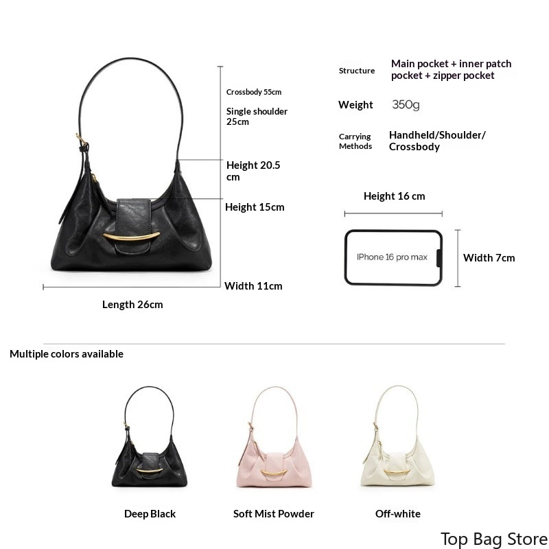 エレガントなミニマリストデザインの女性用ショルダーバッグ、柔 - Luxury Bags Everyday のレビューと価格