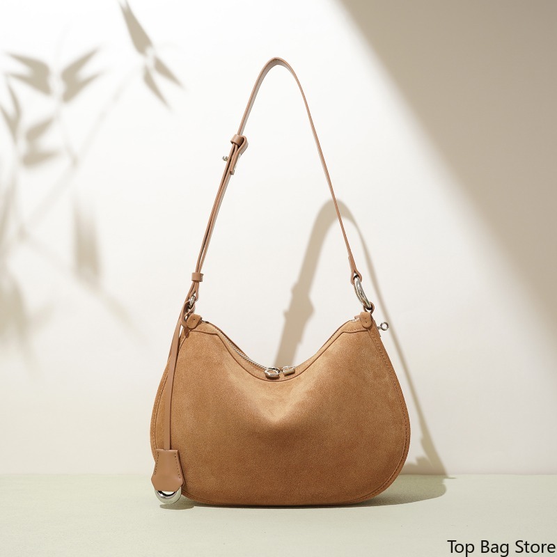 ヴィンテージ風ソフトスエードレザーショルダーバッグ レディー - Luxury Bags Everyday のレビューと価格