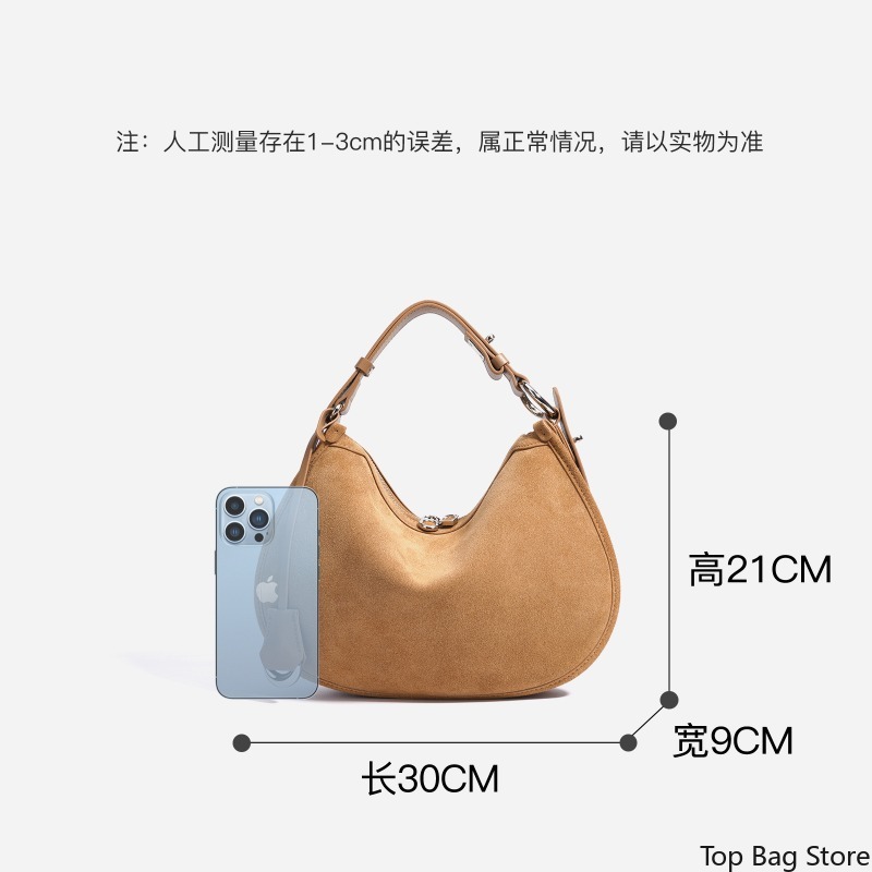 ヴィンテージ風ソフトスエードレザーショルダーバッグ レディー - Luxury Bags Everyday のレビューと価格