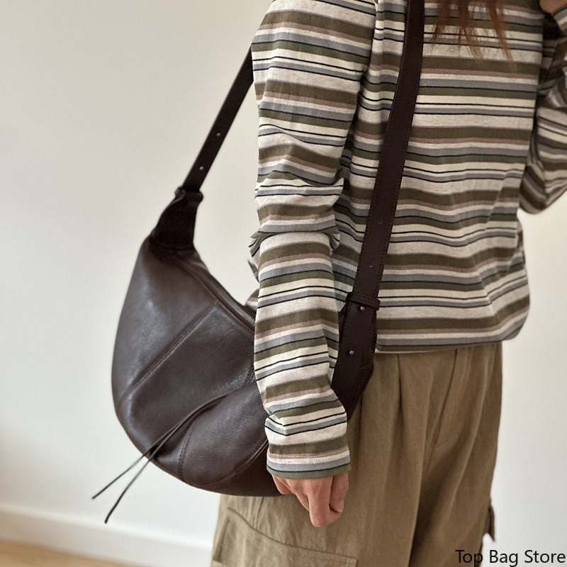 本革ホーボーバッグ レディース ベジタブルタンニン鞣し デイ - Quiet Luxury Bags Crossbody のレビューと価格