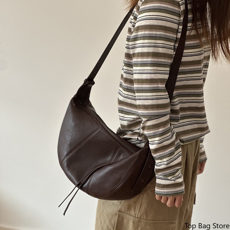 本革ホーボーバッグ レディース ベジタブルタンニン鞣し デイ - Quiet Luxury Bags Crossbody のレビューと価格