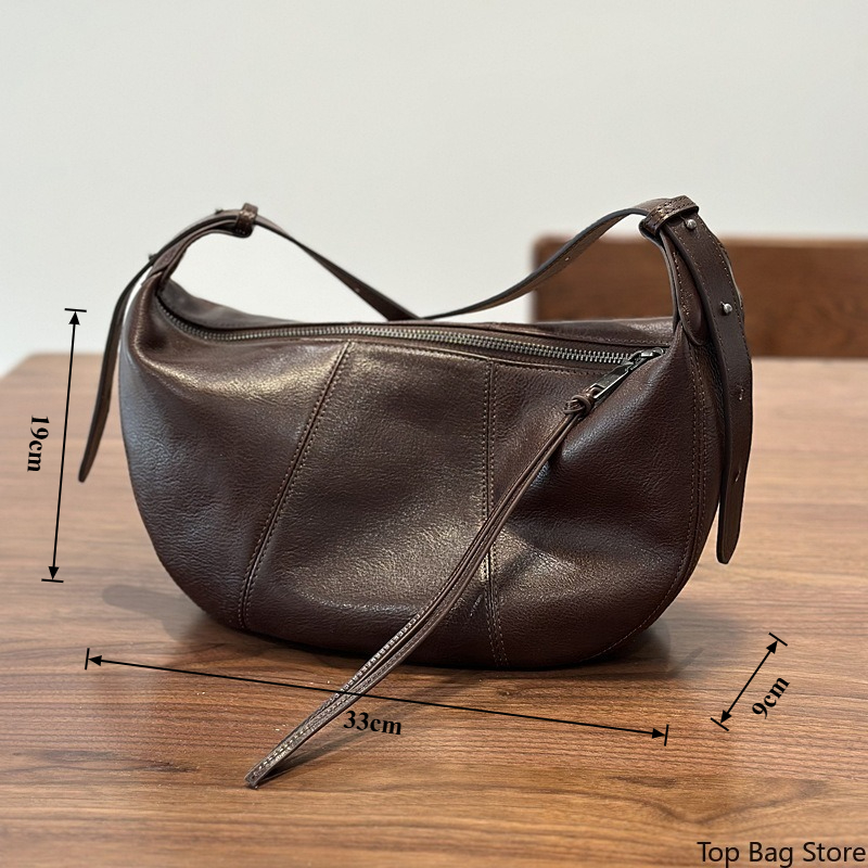 本革ホーボーバッグ レディース ベジタブルタンニン鞣し デイ - Quiet Luxury Bags Crossbody のレビューと価格