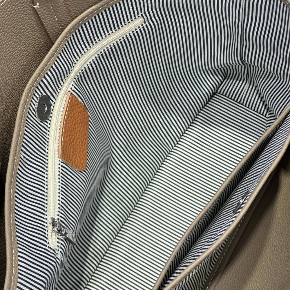内外コントラストカラーの第一層牛革製ポータブル野菜バスケット - Quiet Luxury Bags Tote のレビューと価格