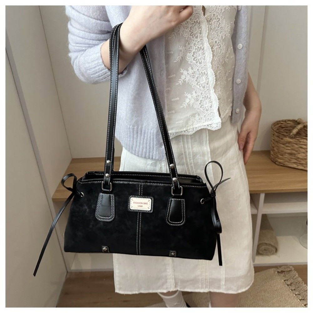 ミニマリストフェイクレザートートバッグ、構造化されたデュアル - Structured Handbag Top Handle のレビューと価格
