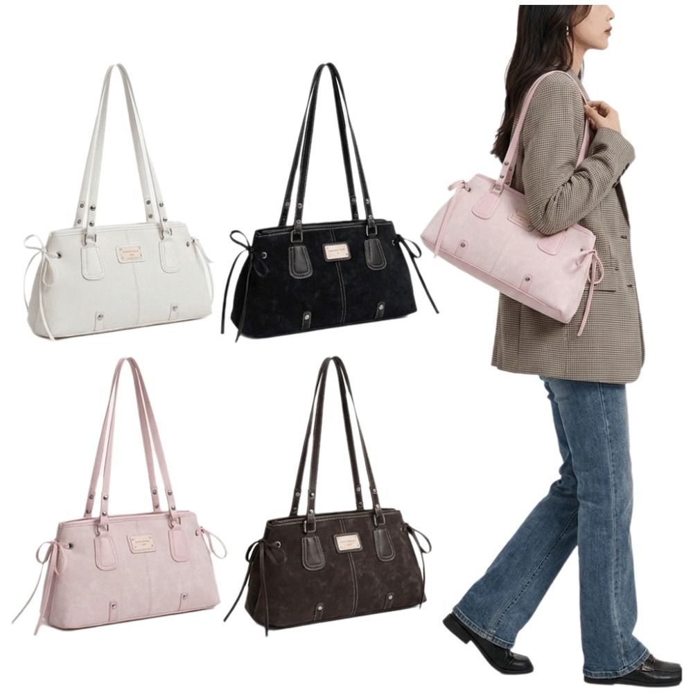 ミニマリストフェイクレザートートバッグ、構造化されたデュアル - Structured Handbag Top Handle のレビューと価格