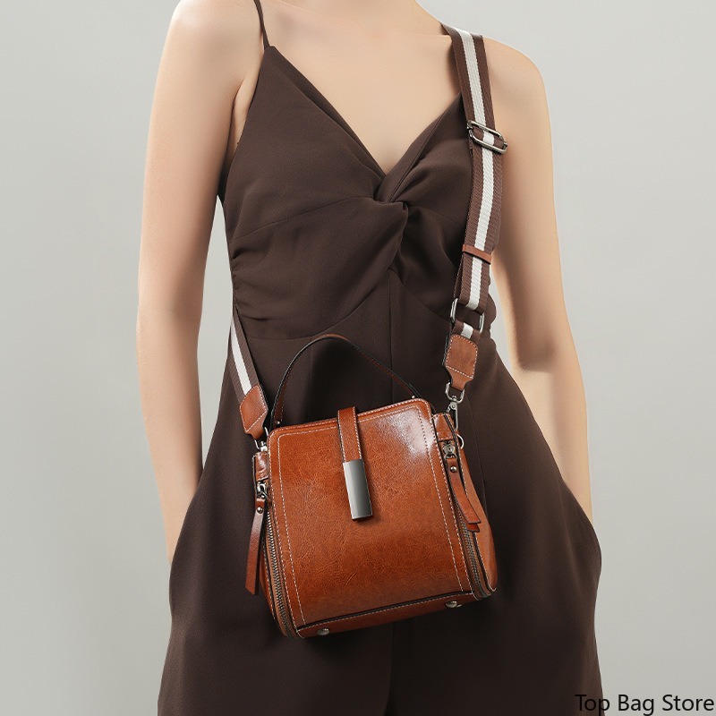 本革クロスボディバッグ レディース 大きめショルダーバッグ  - Quiet Luxury Bags Crossbody のレビューと価格