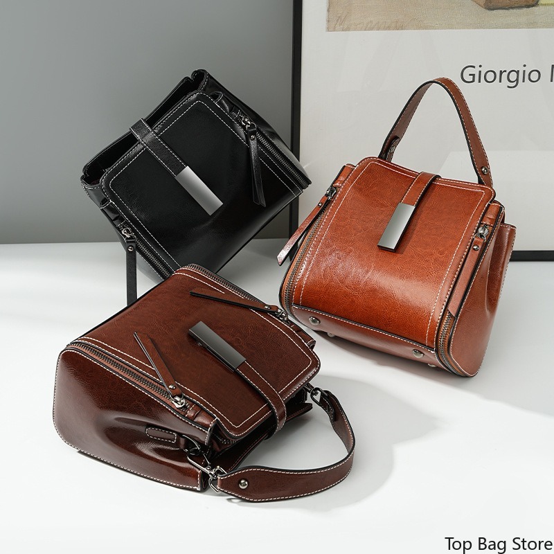 本革クロスボディバッグ レディース 大きめショルダーバッグ  - Quiet Luxury Bags Crossbody のレビューと価格