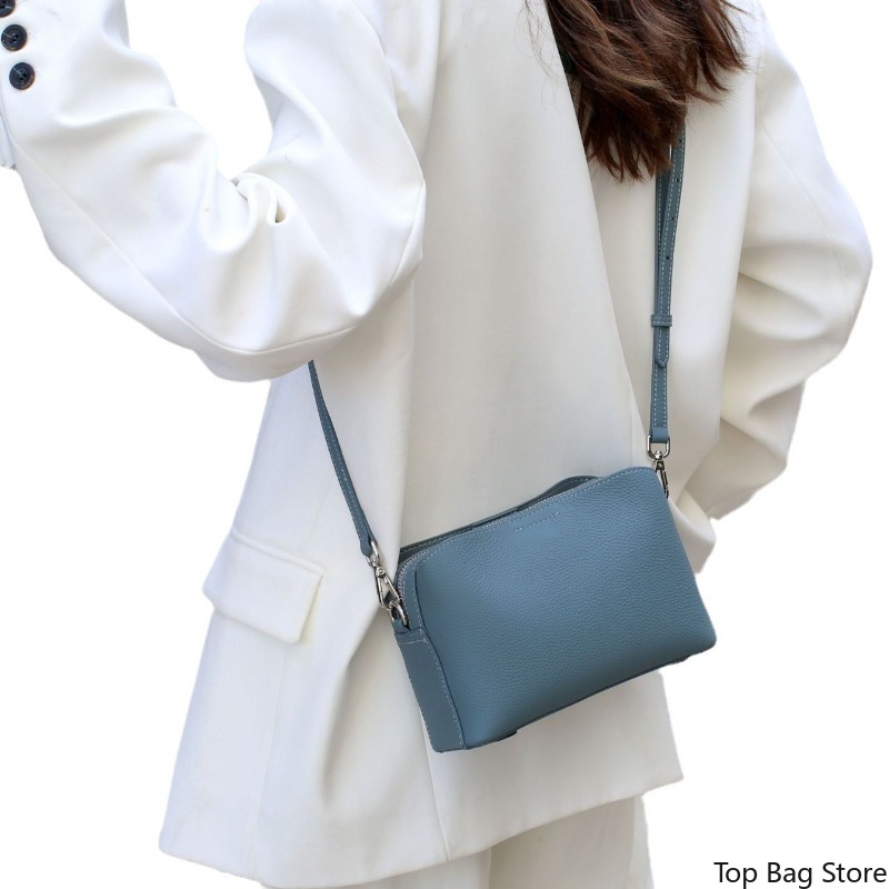 本革スクエアクロスボディバッグ レディース ショルダーバッグ - Quiet Luxury Bags Crossbody のレビューと価格
