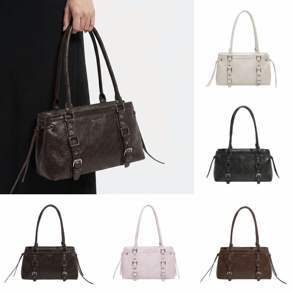 新しい構造形状の女性用ハンドバッグ、軽量で高級感のある質感仕 - Structured Handbag Top Handle のレビューと価格