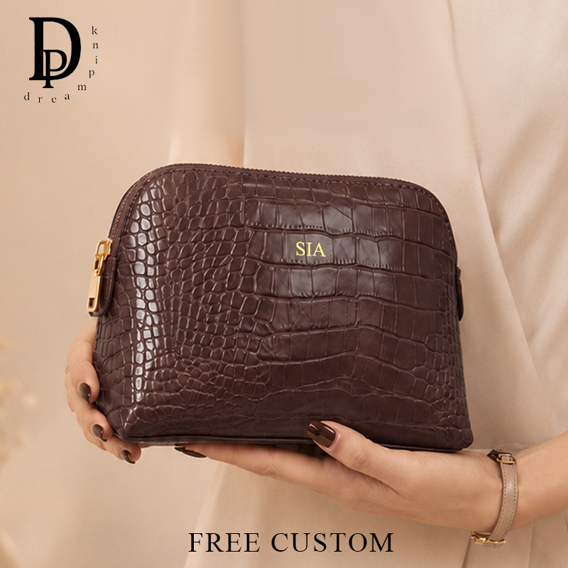 高級クロコダイルレザー柄コスメティックバッグ ジップ付き カ - Luxury Bags China Wholesale のレビューと価格
