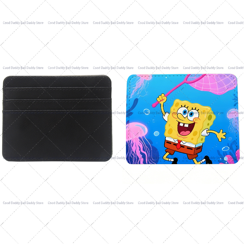かわいいスポンジボブスクエアパンツプリントスリムカード財布漫 - Accordion Wallet Zip のレビューと価格