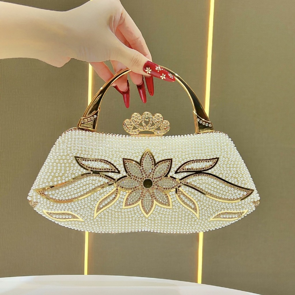 トップハンドルバッグ 花柄 ウェディングパーティー ハンドバ - Structured Handbag Top Handle のレビューと価格