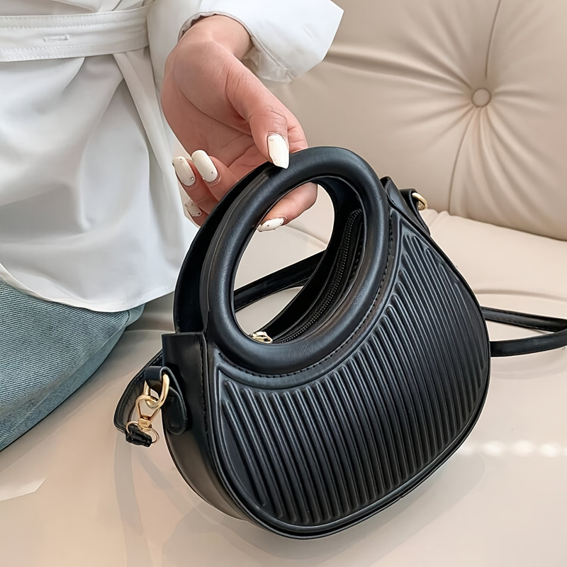 シックなストライプデザインの女性用クロスボディバッグエレガン - Luxury Bags Everyday のレビューと価格