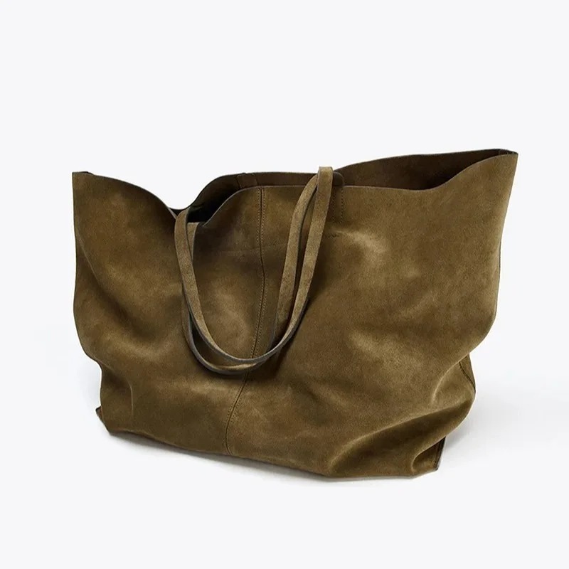 大容量ファッションショルダーハンドバッグ レディース スエー - Luxury Bags Everyday のレビューと価格