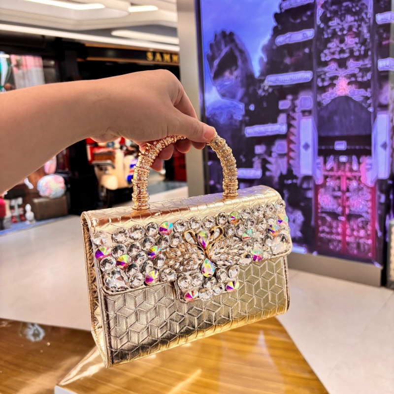 高級グリッタークリスタルラインストーンイブニングバッグヴィン - Luxury Bags Collection のレビューと価格