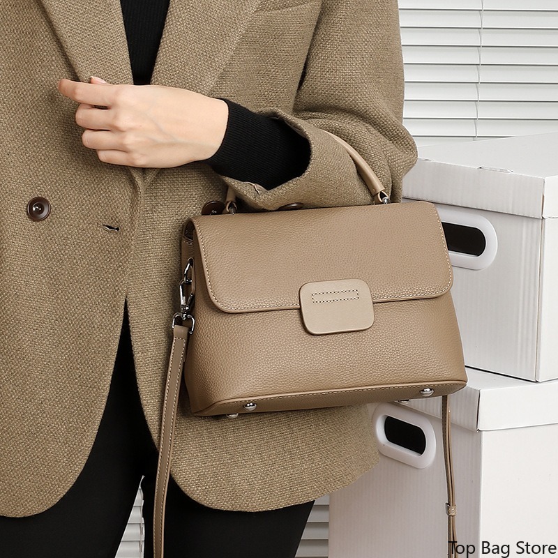 本革ショルダーバッグ レディース フルグレインレザー 取り外 - Quiet Luxury Bags Crossbody のレビューと価格