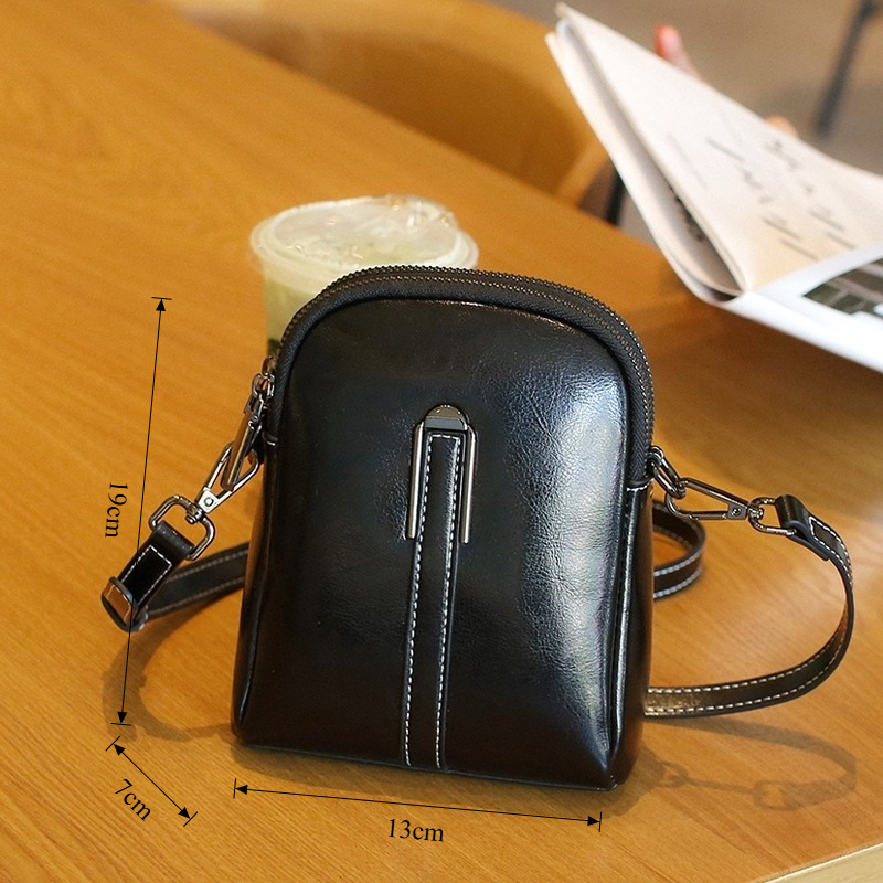 本革ショルダーシェルバッグ レディース ワックスレザー ミニ - Quiet Luxury Bags Crossbody のレビューと価格
