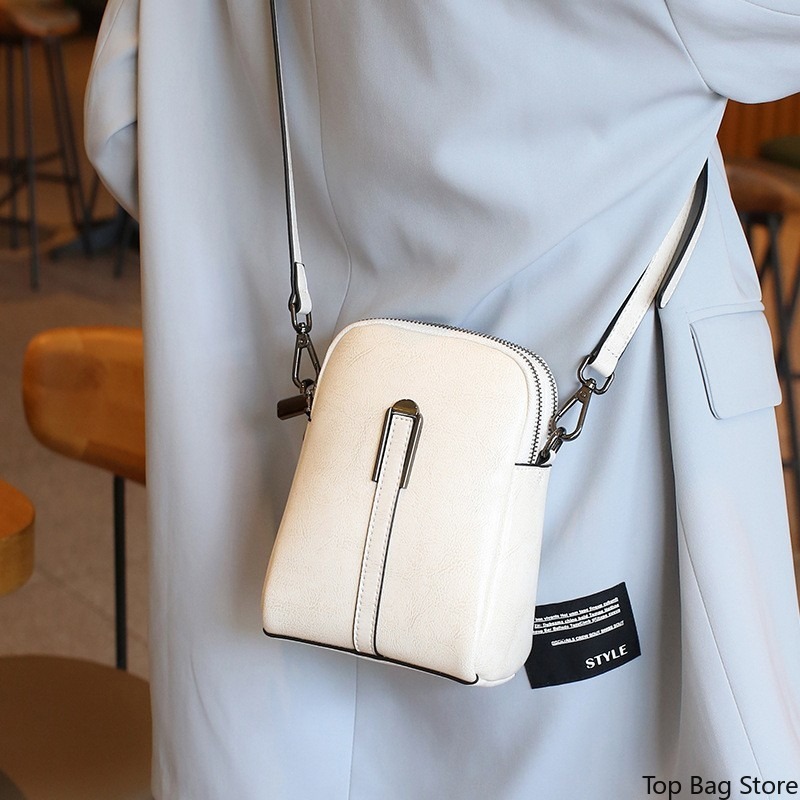 本革ショルダーシェルバッグ レディース ワックスレザー ミニ - Quiet Luxury Bags Crossbody のレビューと価格