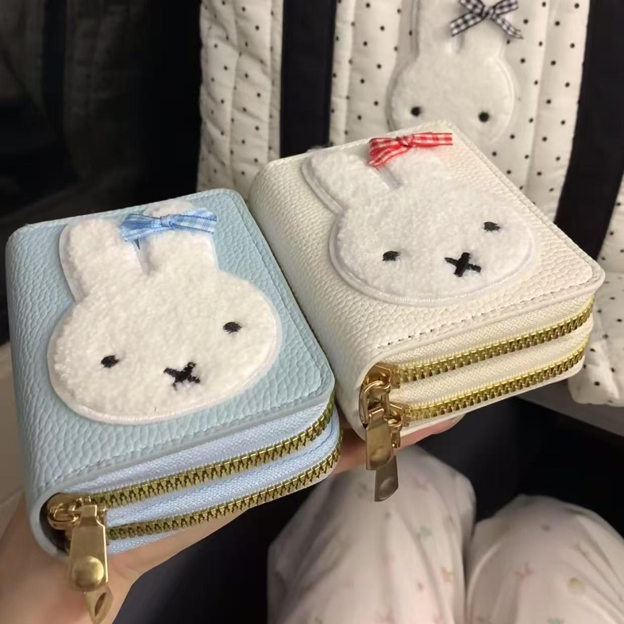 ミッフィー柄シンプルファッションポータブルショートコインパー - Accordion Wallet Zip のレビューと価格